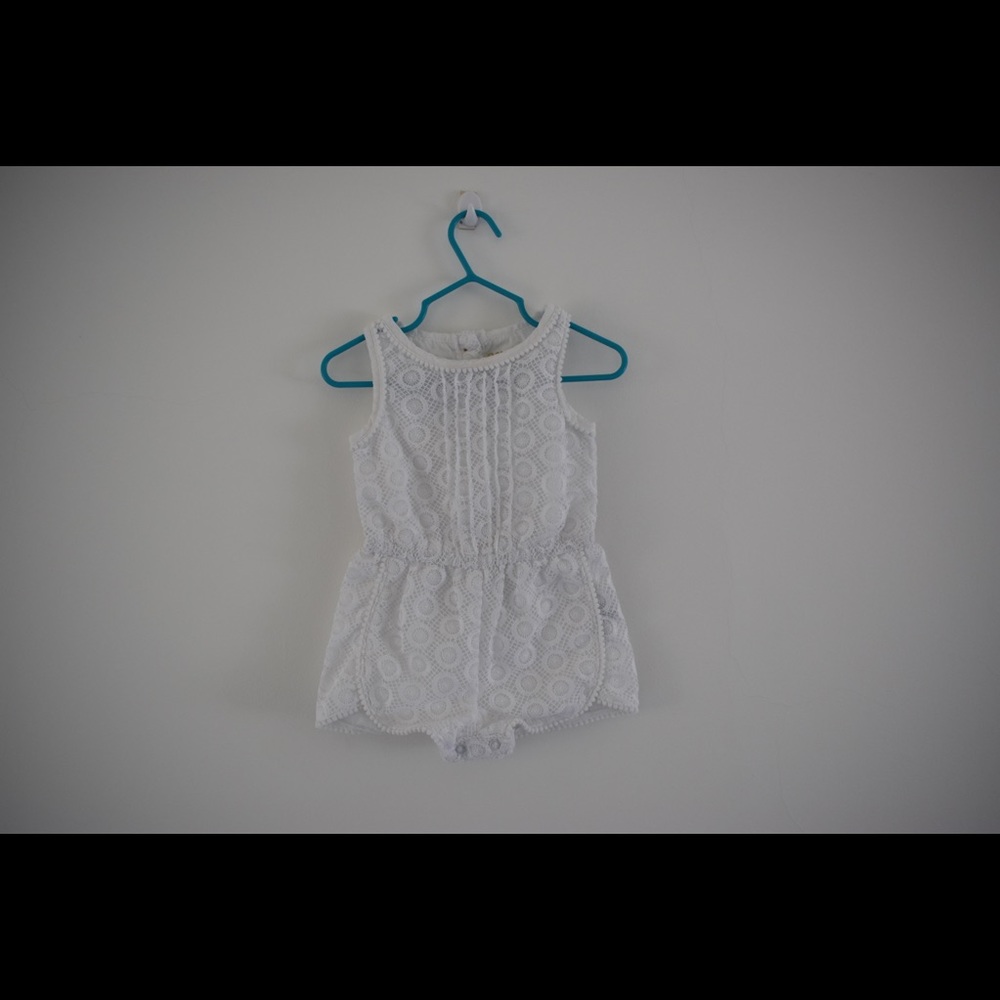 12 month Genuine Kids White Lace Romper